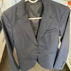 Women's Navy 2-Button Theory Blazer